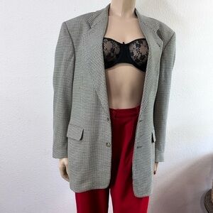 CHRISTIAN AUJARD oversized blazer silk and wool blend